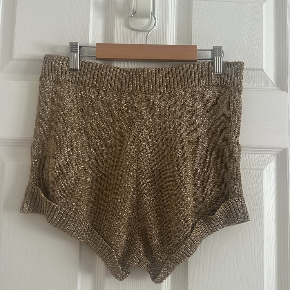 NWOT Spell Aggy Shorts Gold Size Small - Picture 5 of 8